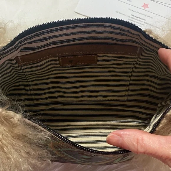 Holy Cow Couture Fur and Patterned Bag-Wild One